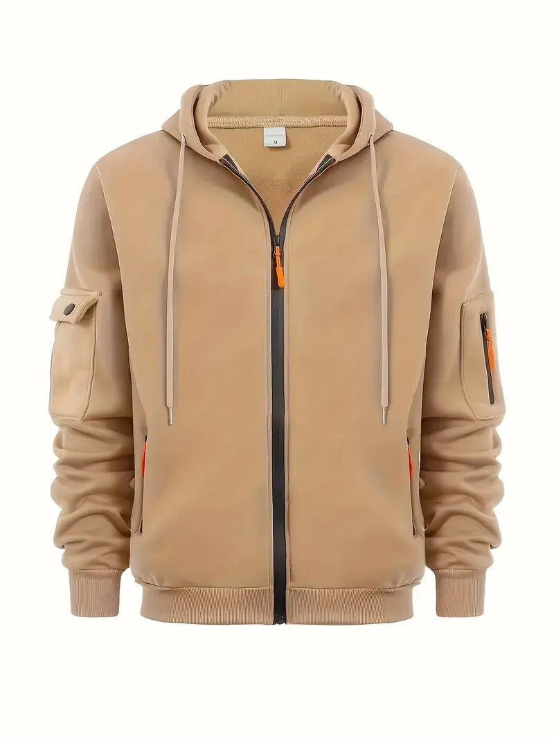 Utility Hoodie | Herren Zip Kapuzenpullover mit Reißverschluss 4