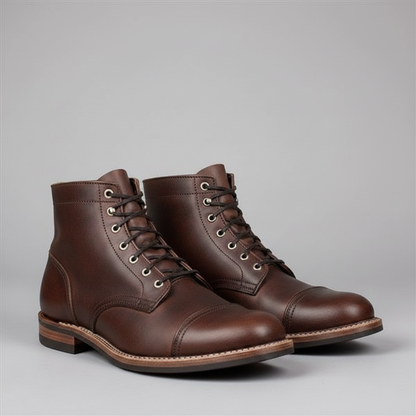 Robuste Arbeitsstiefel Herren | Schnürstiefel mit Knöcheldesign