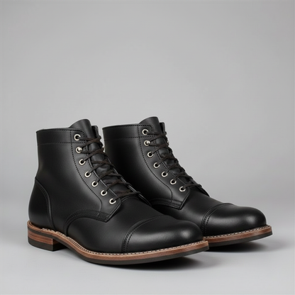 Robuste Arbeitsstiefel Herren | Schnürstiefel mit Knöcheldesign