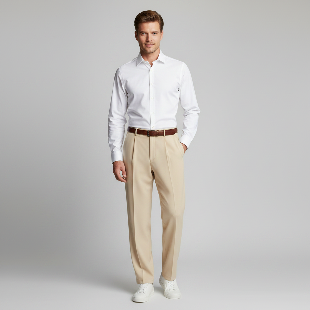 Herren Plissee Hose | Moderner Schnitt für Formelle Anlässe