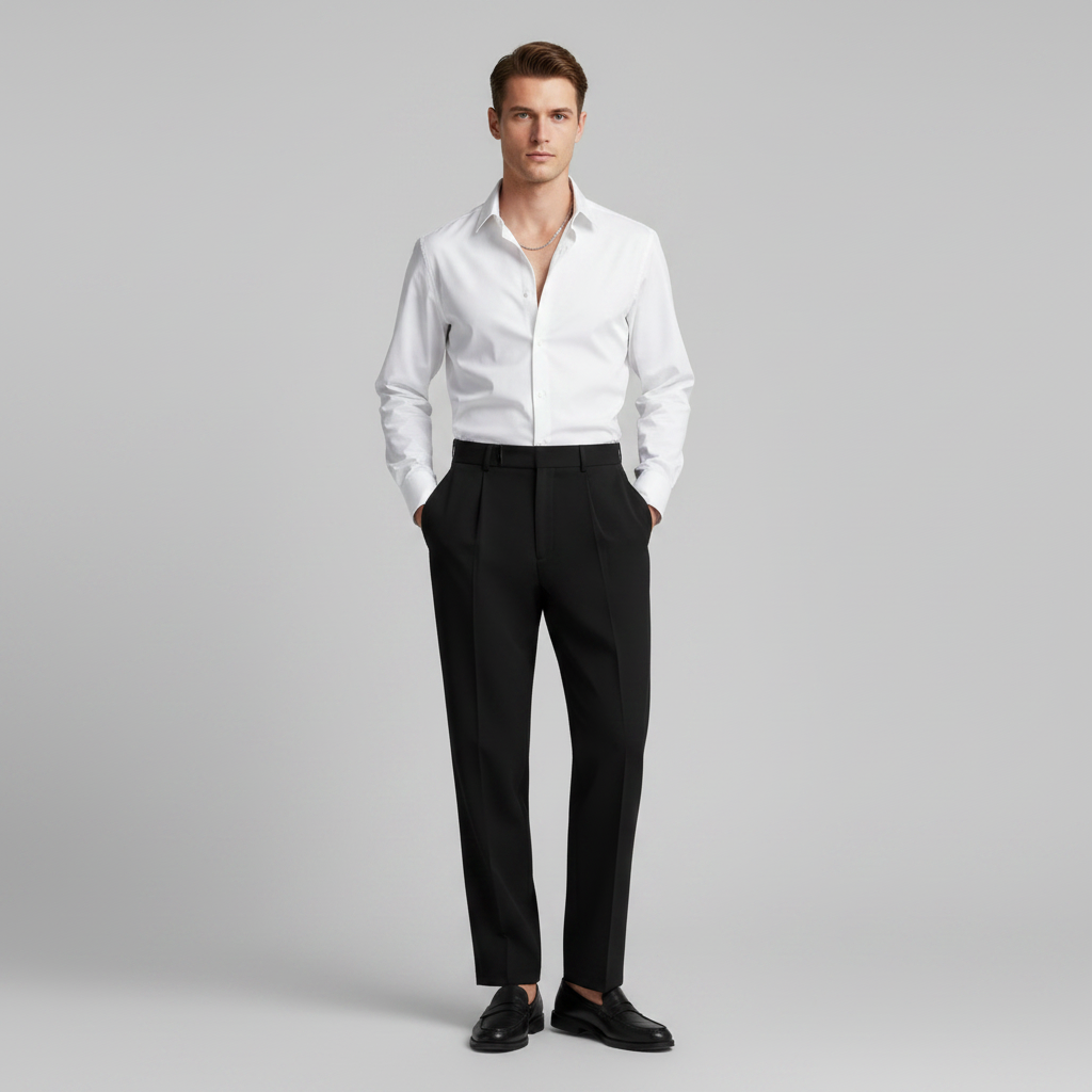 Herren Plissee Hose | Moderner Schnitt für Formelle Anlässe
