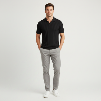 Waffel-Poloshirt Herren | Stilvolles Poloshirt für Männer