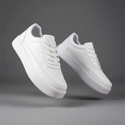 Weiße Plateau-Sneaker Herren | Modische Schuhe für Alltag