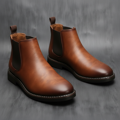 Wasserdichte Chelsea Boots Braun | Knöchelhohe Stiefel