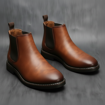 Wasserdichte Chelsea Boots Braun | Knöchelhohe Stiefel