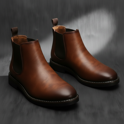 Wasserdichte Chelsea Boots Braun | Knöchelhohe Stiefel